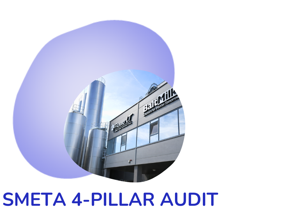 SMETA 4-pillar social responsibility audit completed by BaltMilk